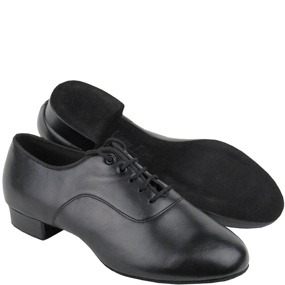 VERY FINE DANCE SHOES MEN'S C2503 BALLROOM SHOES WITH 1-INCH HEEL - BLACK -